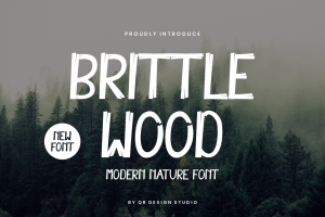 Brittle Wood – Nature Font