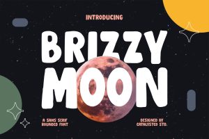 Brizzy Moon Sans Serif Rounded Font