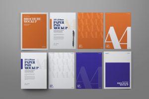 Brochure A4 Mockup Set