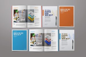 Brochure A4 Mockup Set