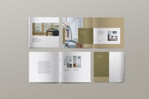 Brochure Mockup Square Booklet