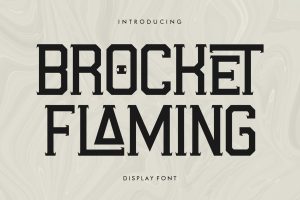 Brocket Flaming Display Font