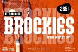 Brockies – Sport Display Font