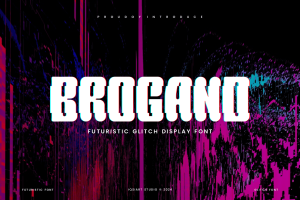 Brogand – Futuristic & Glitch Font