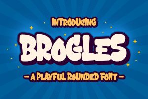 Brogles a Playful Rounded Font