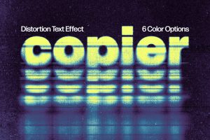 Broken Copier Text Effect