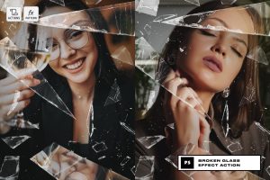 Broken Glass Effect Action