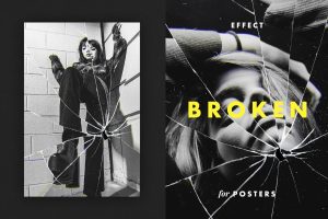 Broken Glass Effect for Posters