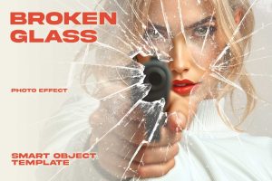 Broken Glass Photo Effect