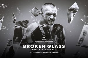 Broken Glass Photo Effect