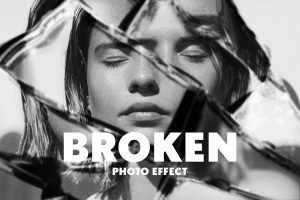 Broken Mirror Photo Effect
