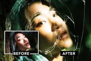 Broken Mirror Photo Effect