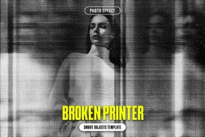 Broken Printer Photo Effect