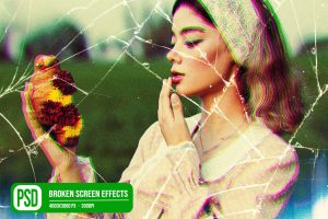 Broken Screen Photo Effects