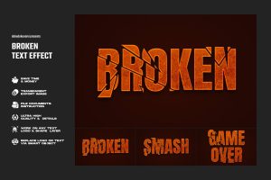 Broken Text Effect
