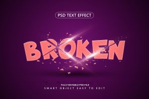 Broken Text Effect