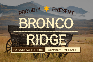 Bronco Ridge Cowboy Font