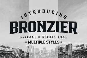 Bronzier – Font Family