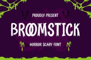 Broomstick – Scary Horror Font
