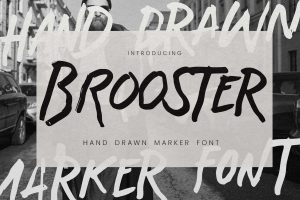 Brooster – Hand Drawn Marker Font