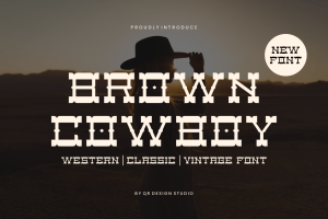 Brown Cowboy – Artdeco & Western Font