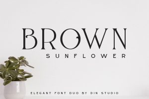 Brown Sunflower – Font Duo