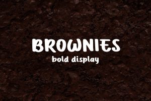 Brownies –  Bold Curly Font
