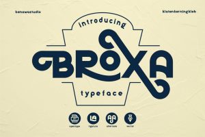 Broxa – Decorative Font