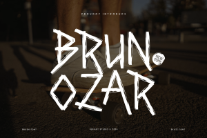 Brunozar – Skate & Punk Font