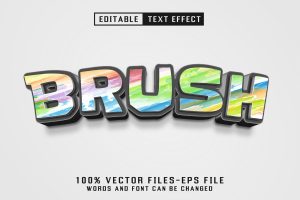Brush Graffiti Text – Editable Text Effect