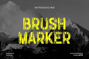 BrushMarker Hand Painted Font