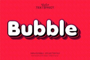 Bubble – Editable Text Effect, Font Style