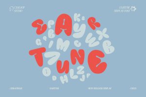 Bubble Eartune – Urban Street Funky Rounded Font