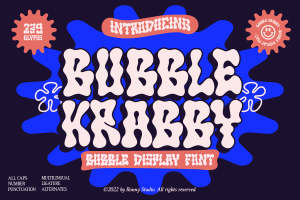 Bubble Krabby – Bubble Display Font