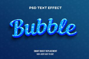 Bubble text effect