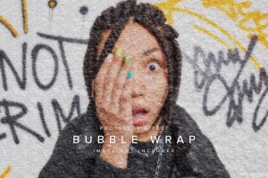 Bubble Wrap PSD Photo Effect