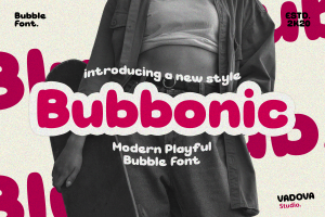 Bubbonic Bubble Font