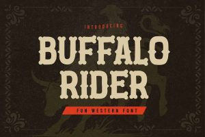 Buffalo Rider – Fun Western Font