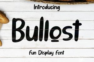 Bullost  Fun Display Font