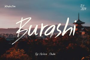 Burashi Paint Brush Font