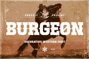 Burgeon Decorative Western font