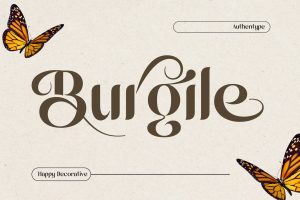 Burgile Happy Decorative Font
