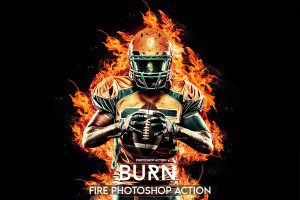 Burn Photoshop Action