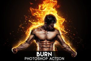 Burn Photoshop Action