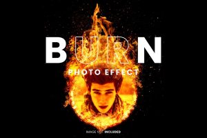 Burning photo effect
