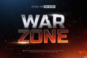 Burning Steel Text Effect
