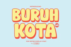 Buruh Kota – Retro Funky Font