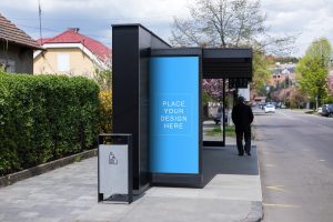 Bus Stop Display Mockup