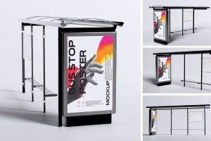 Bus Stop Poster Mockup