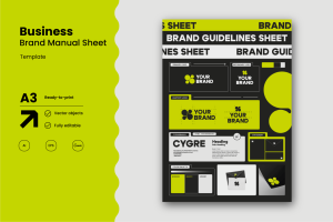 Business Formal Brand Manual Poster Template